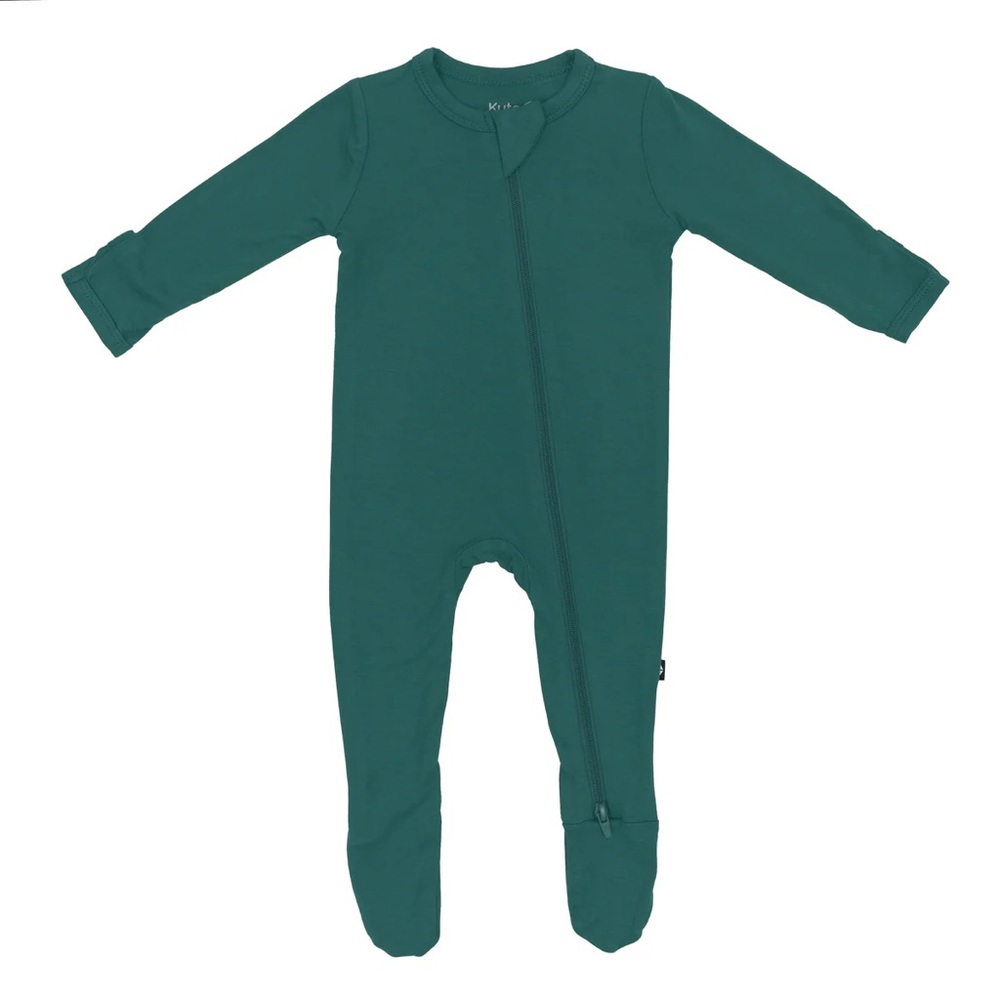 Kyte Baby Zippered Footie in Emerald